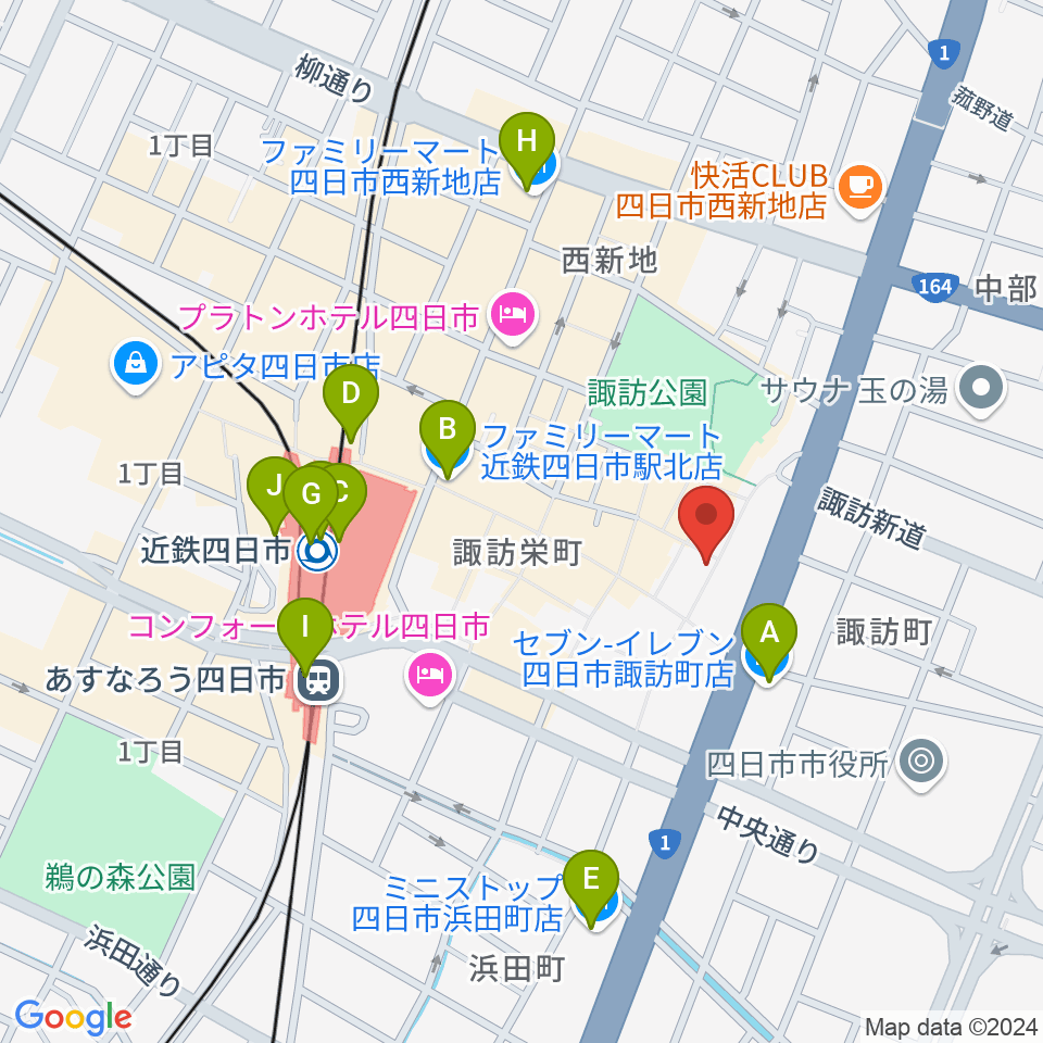 コスモ楽器周辺のコンビニエンスストア一覧地図