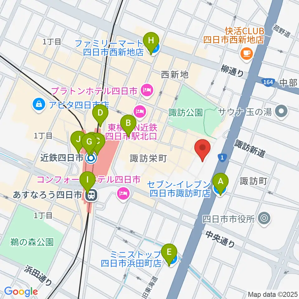 コスモ楽器周辺のコンビニエンスストア一覧地図