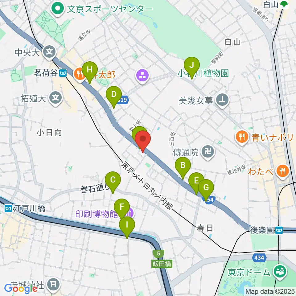 西部ピアノ東京周辺のコンビニエンスストア一覧地図