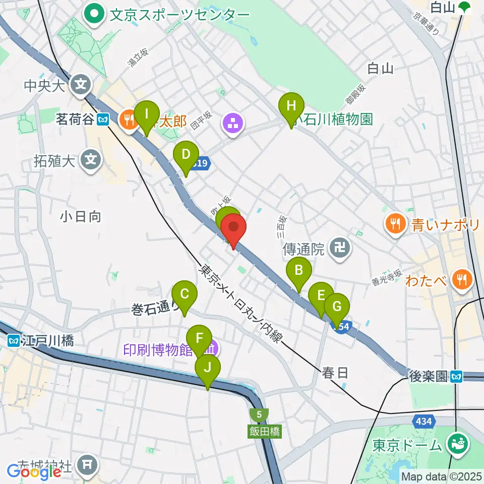 西部ピアノ東京周辺のコンビニエンスストア一覧地図