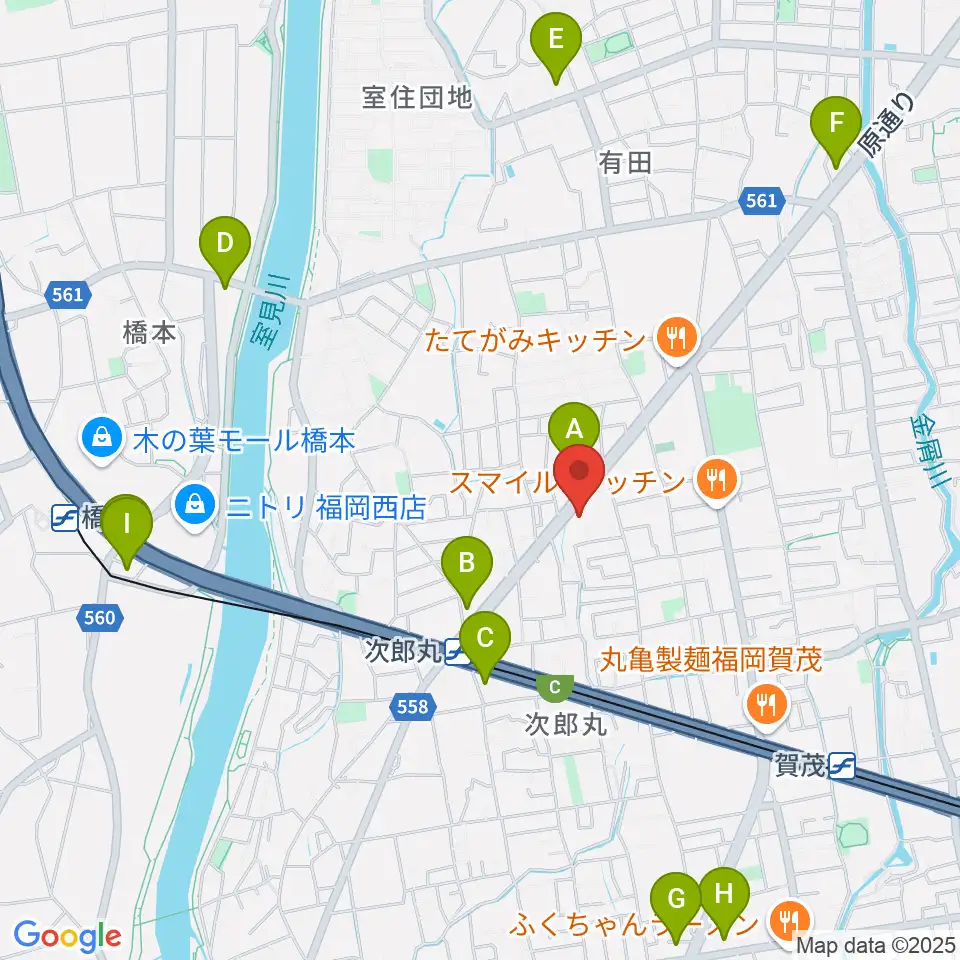 西部ピアノ福岡工房周辺のコンビニエンスストア一覧地図