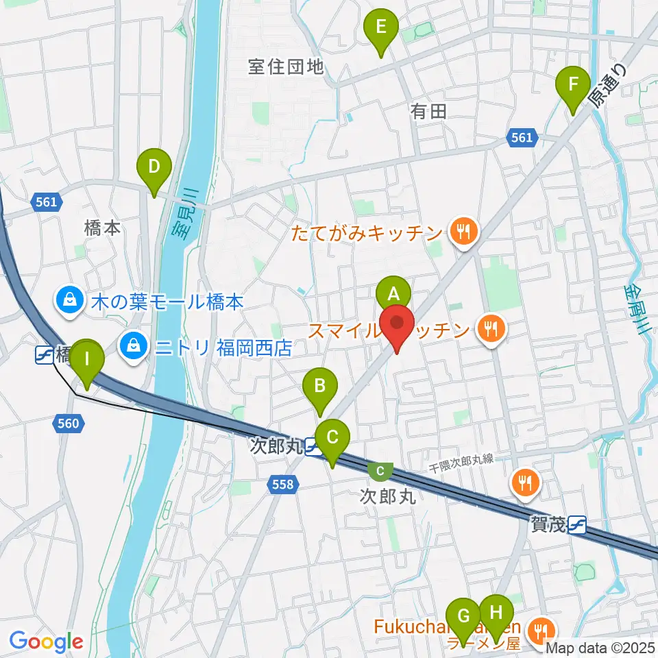 西部ピアノ福岡工房周辺のコンビニエンスストア一覧地図