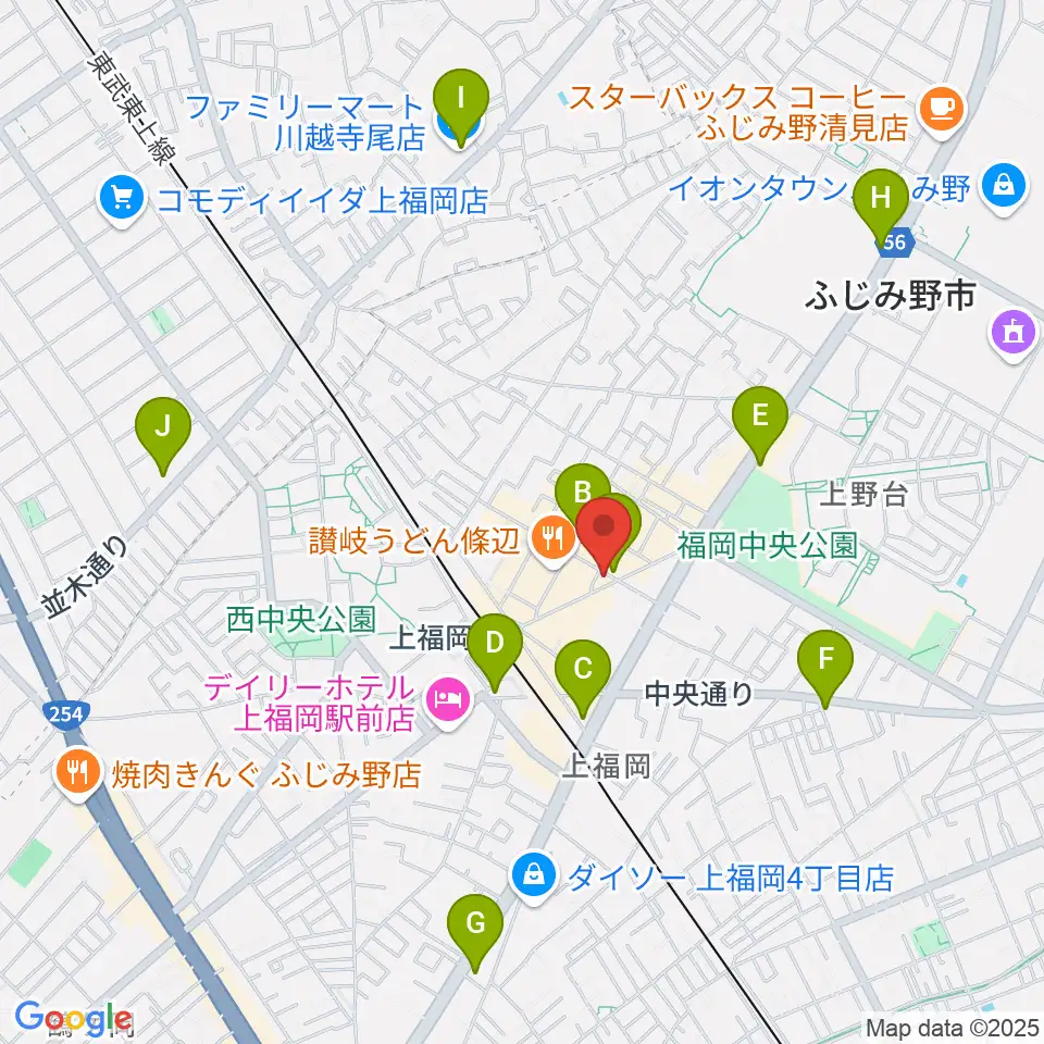 スカイワードミュージックスクール周辺のコンビニエンスストア一覧地図