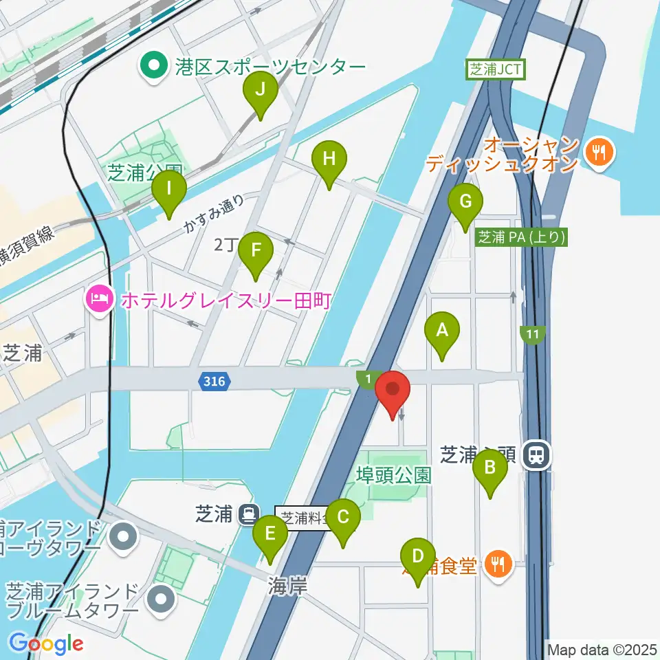 ピアノ運送株式会社周辺のコンビニエンスストア一覧地図