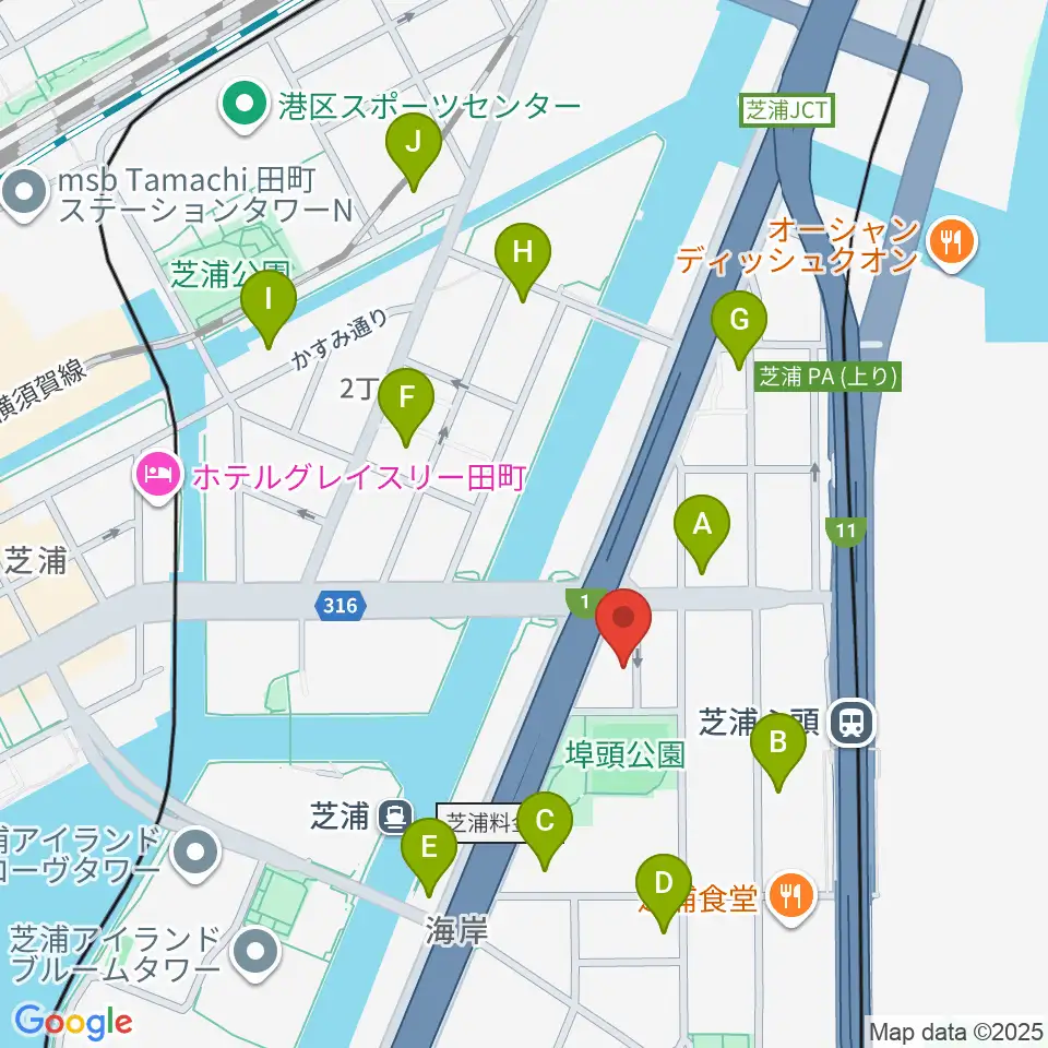 ピアノ運送株式会社周辺のコンビニエンスストア一覧地図