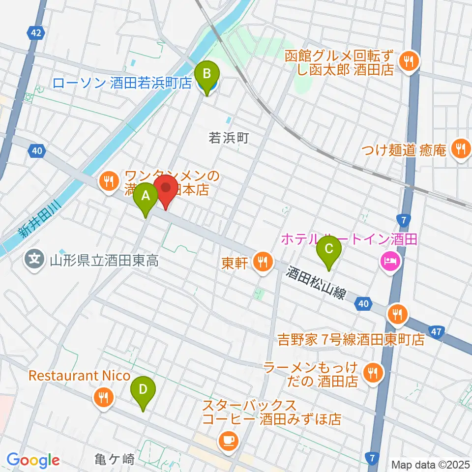 サトウピアノアカデミー周辺のコンビニエンスストア一覧地図