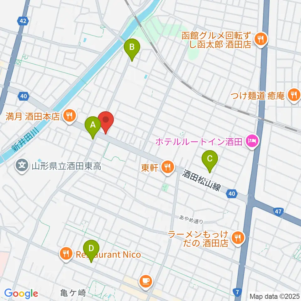 サトウピアノアカデミー周辺のコンビニエンスストア一覧地図