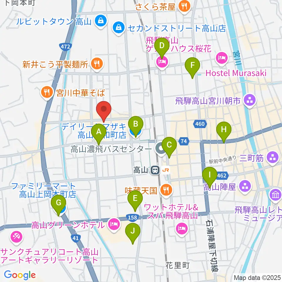 コサカ楽器 カルパティオ店周辺のコンビニエンスストア一覧地図