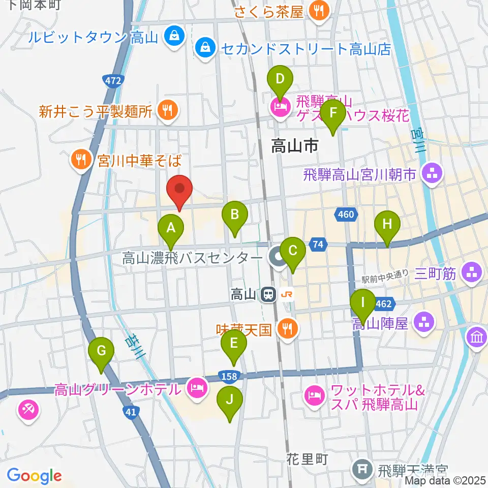 コサカ楽器 カルパティオ店周辺のコンビニエンスストア一覧地図