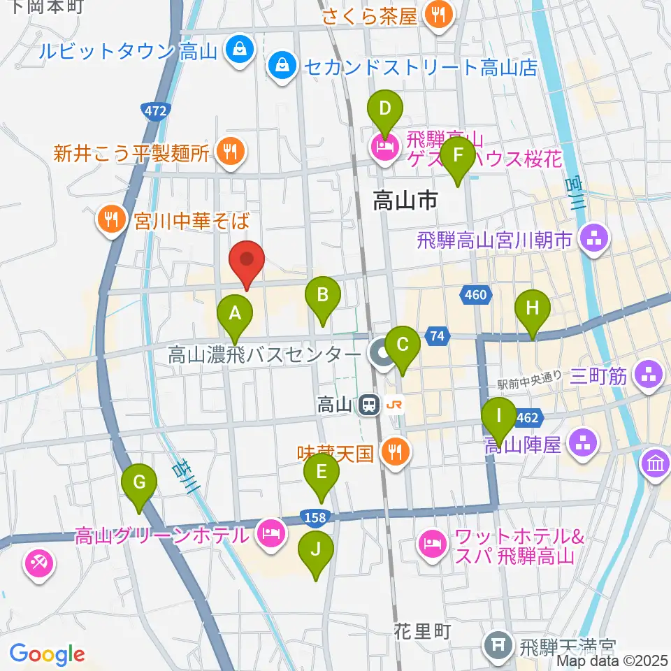 コサカ楽器 カルパティオ店周辺のコンビニエンスストア一覧地図