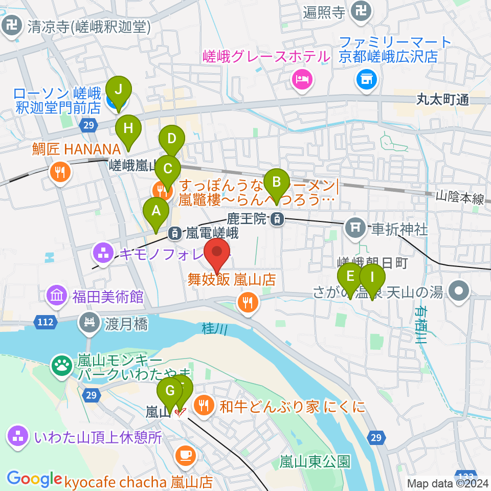 ピアノヨシカワ周辺のコンビニエンスストア一覧地図