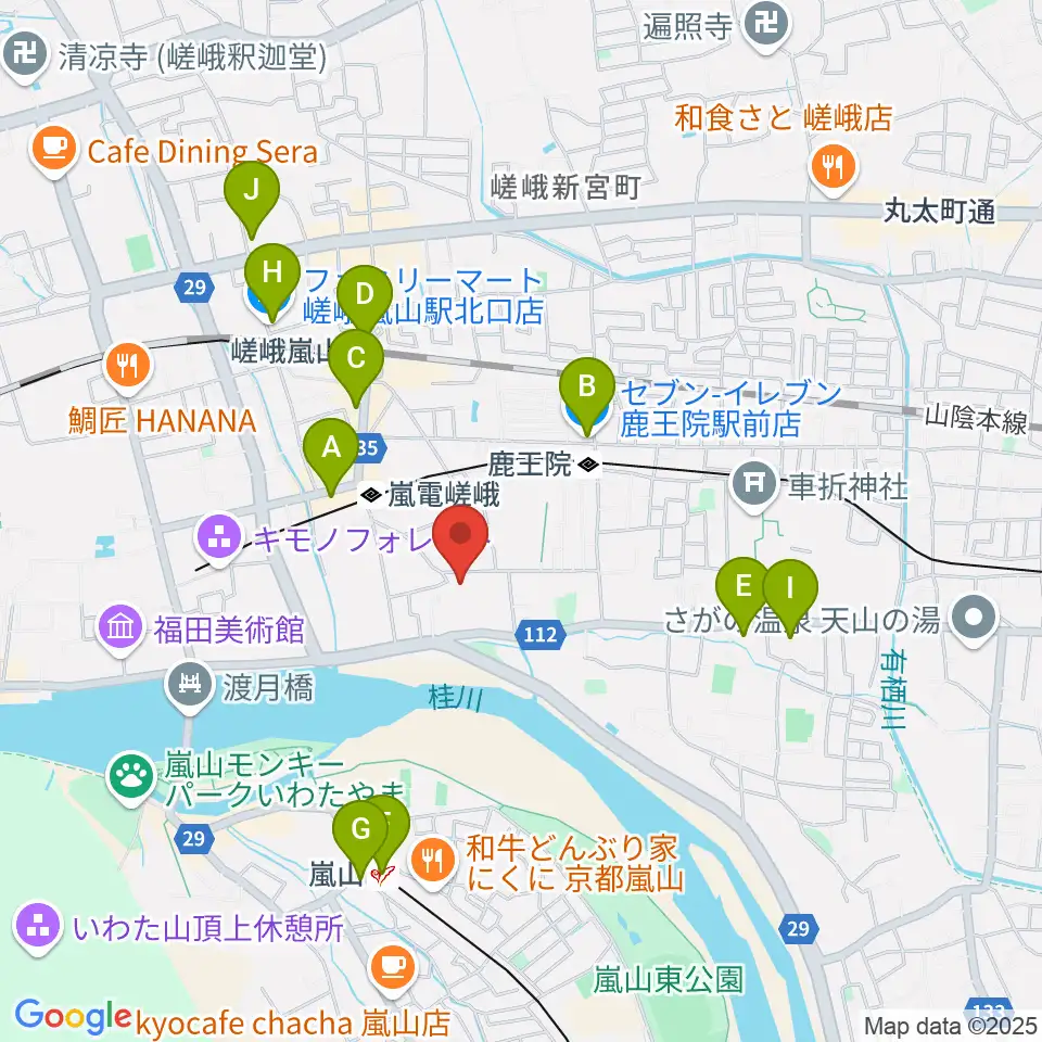 ピアノヨシカワ周辺のコンビニエンスストア一覧地図