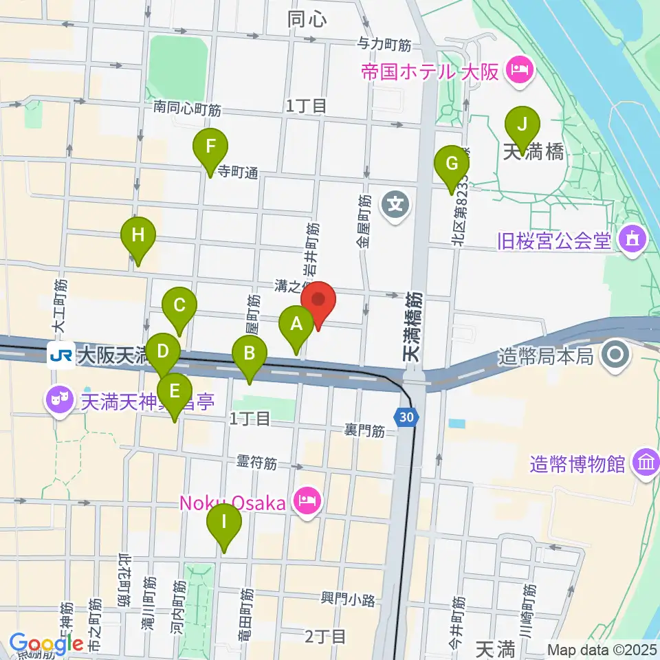 フレット楽器ヤマサキ周辺のコンビニエンスストア一覧地図