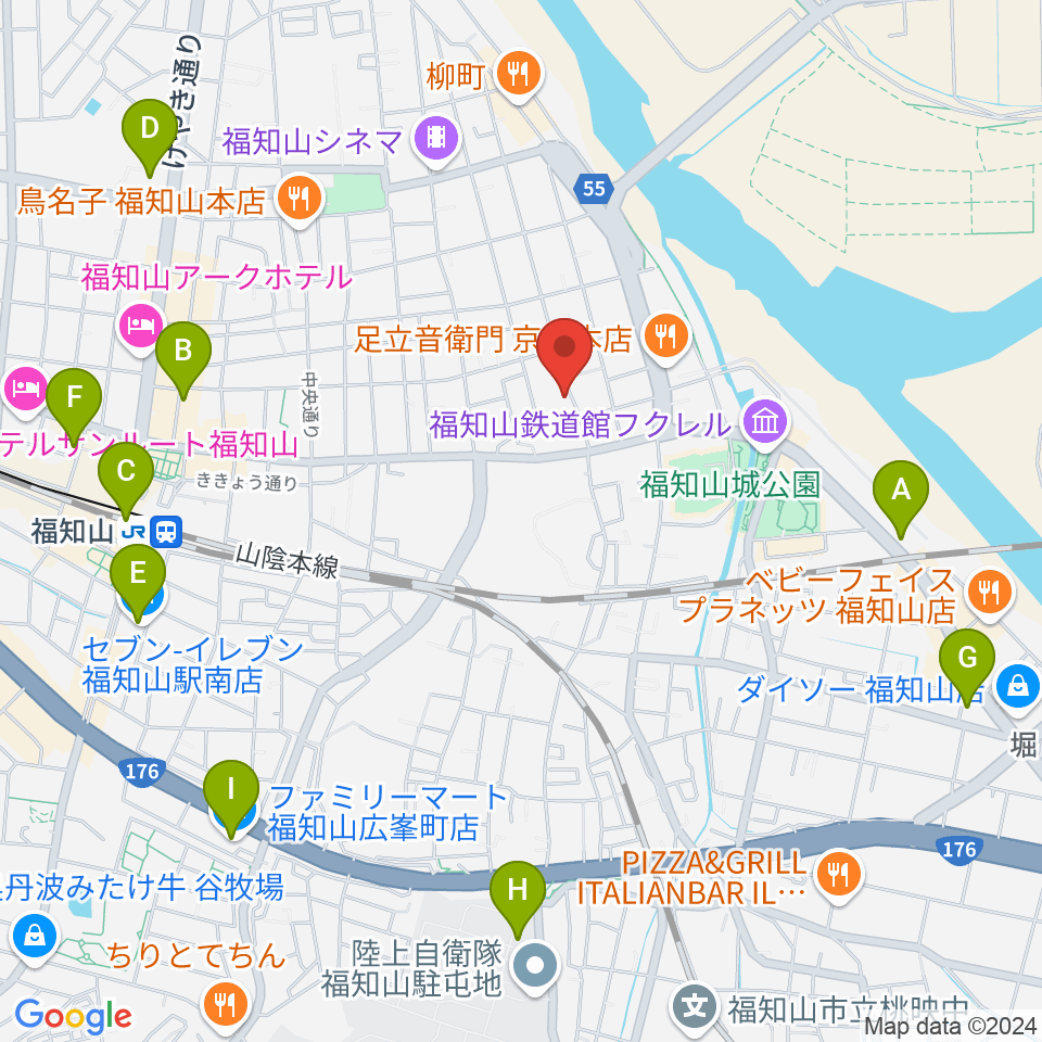 三字屋楽器店周辺のコンビニエンスストア一覧地図