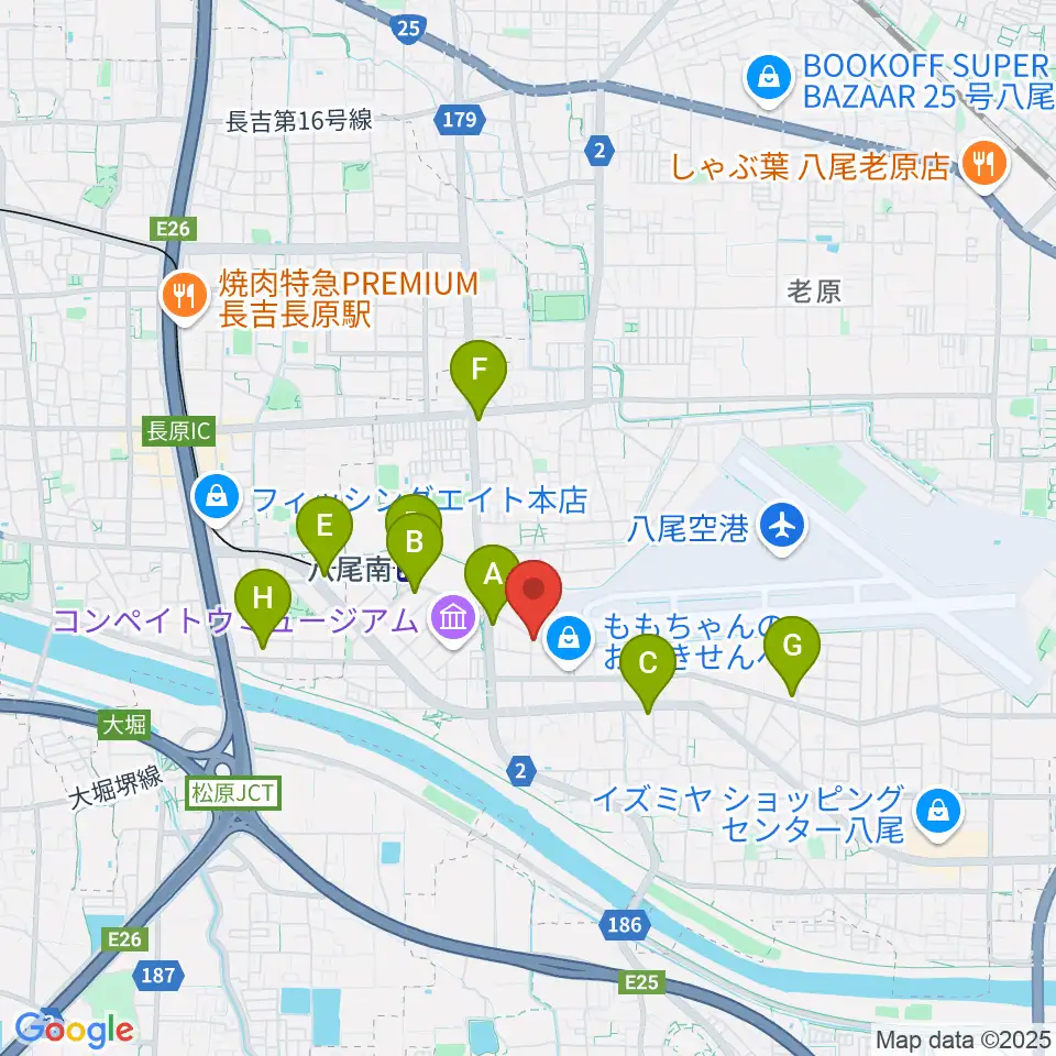 丸岡太鼓店周辺のコンビニエンスストア一覧地図