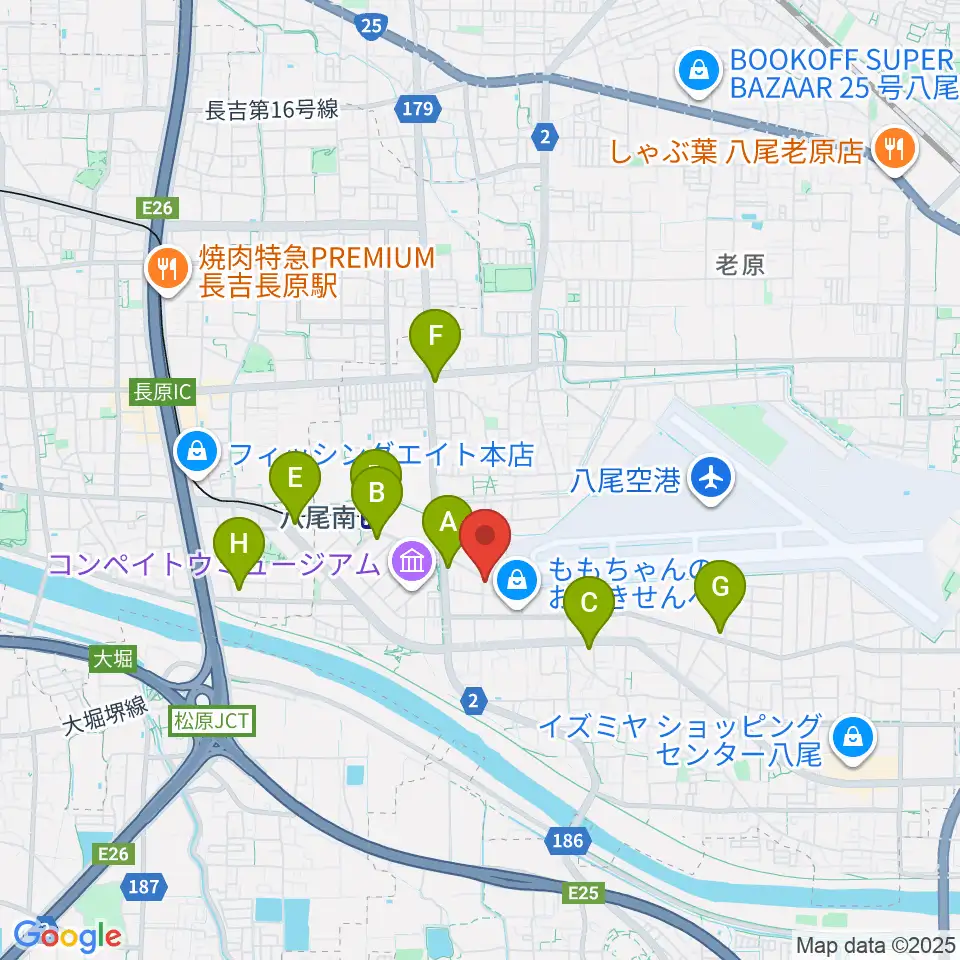 丸岡太鼓店周辺のコンビニエンスストア一覧地図