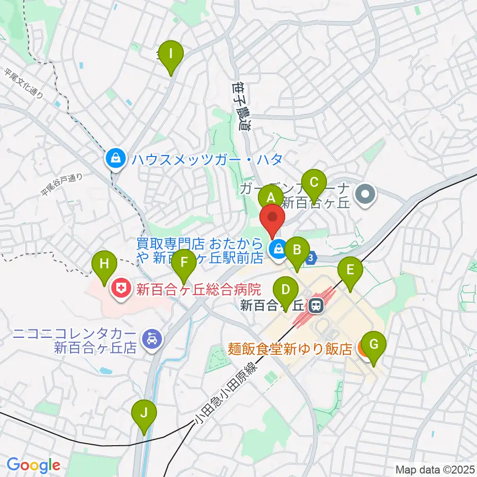 川崎市アートセンター周辺のコンビニエンスストア一覧地図