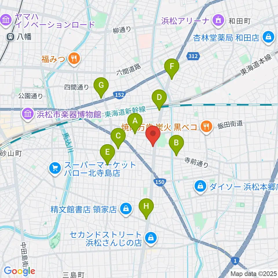 名塚センター ヤマハミュージック周辺のコンビニエンスストア一覧地図