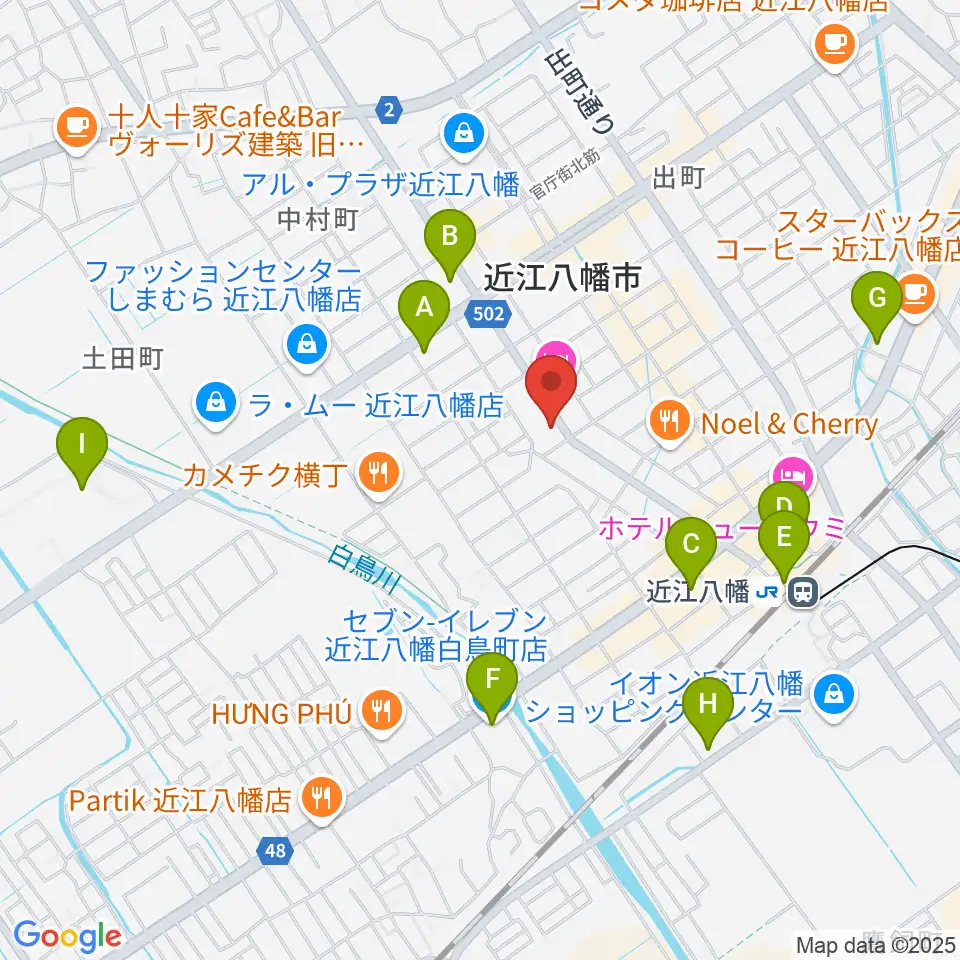 石岡楽器周辺のコンビニエンスストア一覧地図