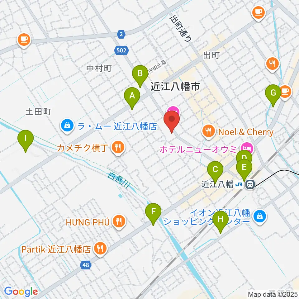 石岡楽器周辺のコンビニエンスストア一覧地図