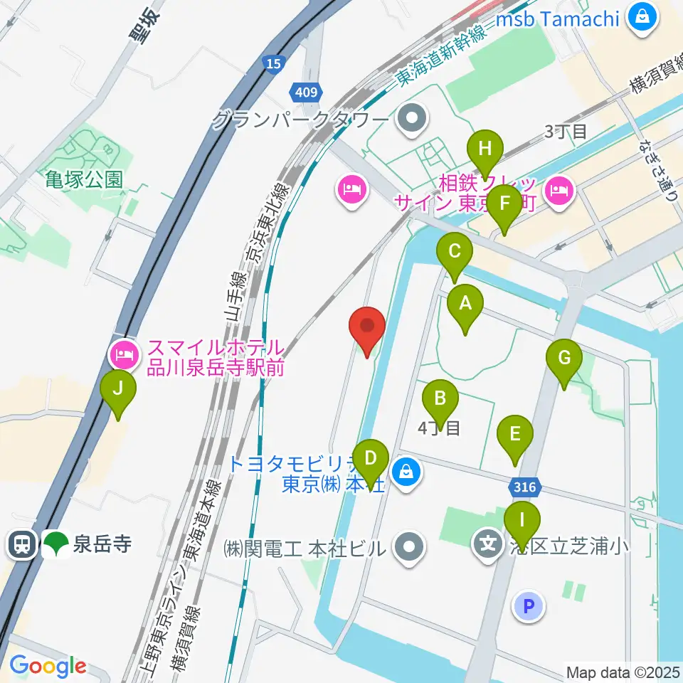 広野音楽教室周辺のコンビニエンスストア一覧地図