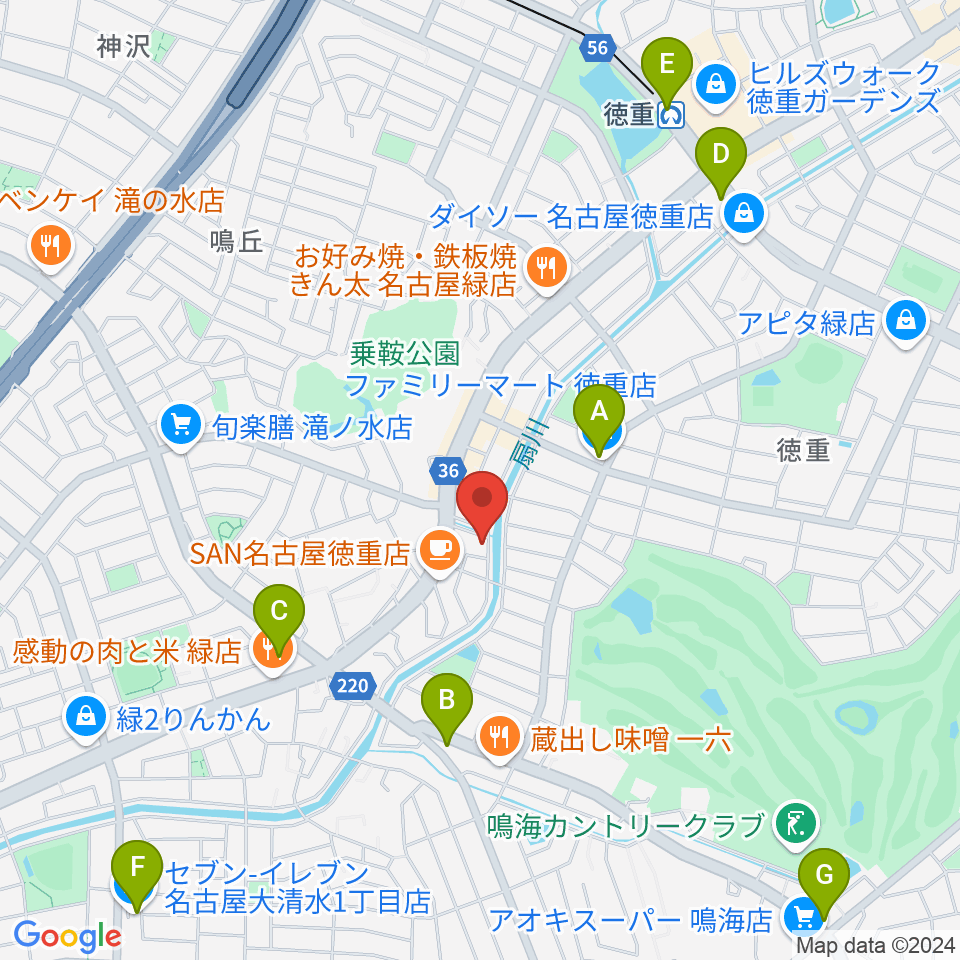 スタジオエチュード緑店周辺のコンビニエンスストア一覧地図