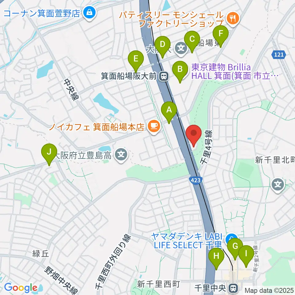 マークスミュージック周辺のコンビニエンスストア一覧地図