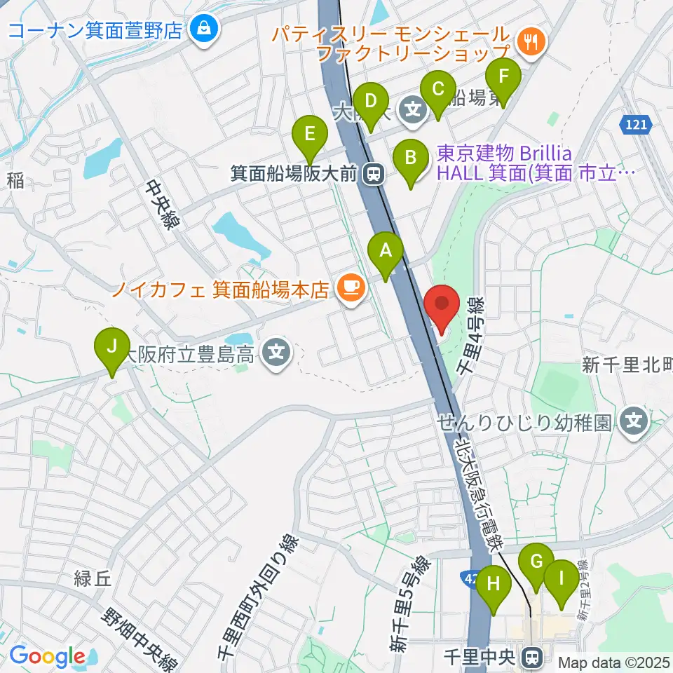 マークスミュージック周辺のコンビニエンスストア一覧地図