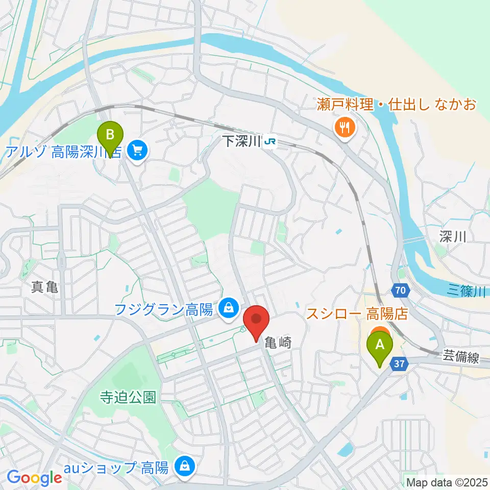 高陽センター ヤマハミュージック周辺のコンビニエンスストア一覧地図
