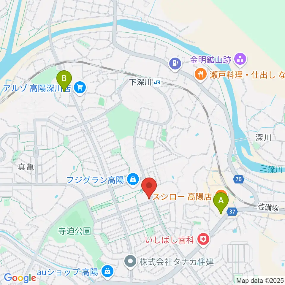高陽センター ヤマハミュージック周辺のコンビニエンスストア一覧地図