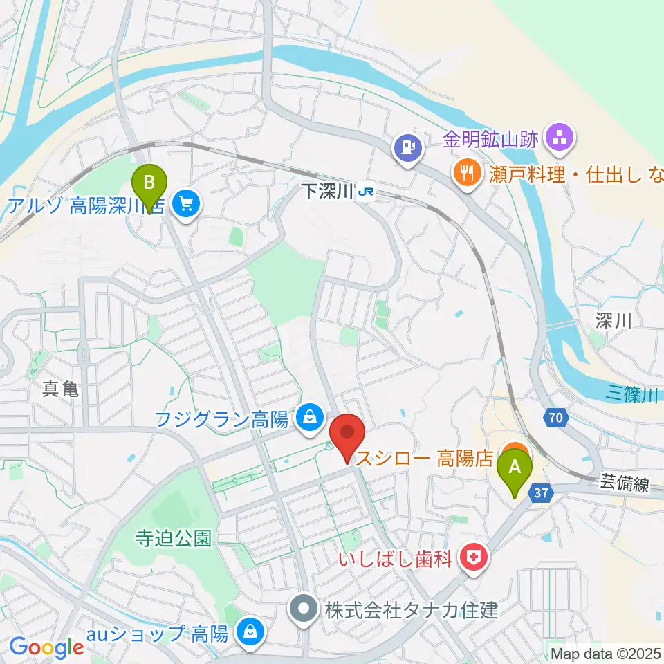 高陽センター ヤマハミュージック周辺のコンビニエンスストア一覧地図