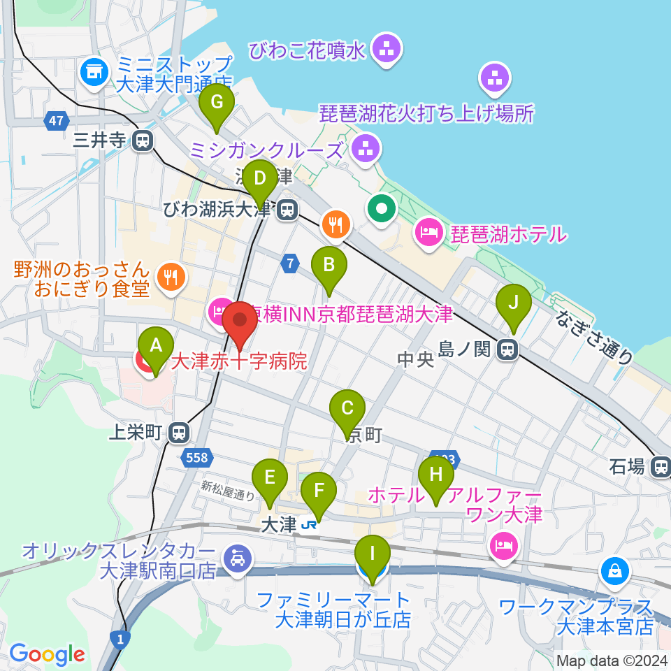 レインボーミュージックスクール周辺のコンビニエンスストア一覧地図