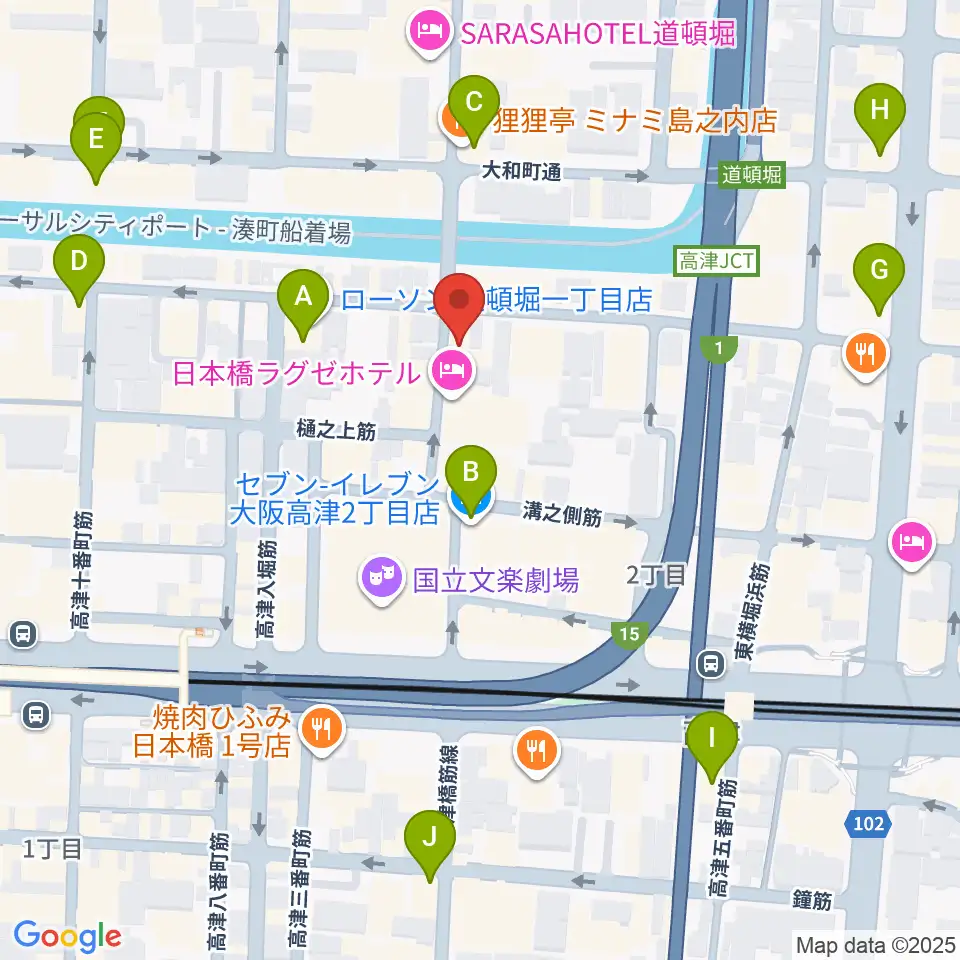JAM`s Factory周辺のコンビニエンスストア一覧地図