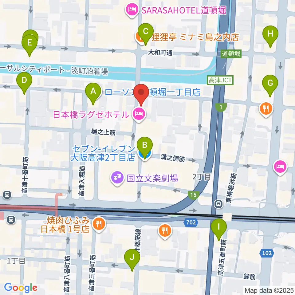 JAM`s Factory周辺のコンビニエンスストア一覧地図