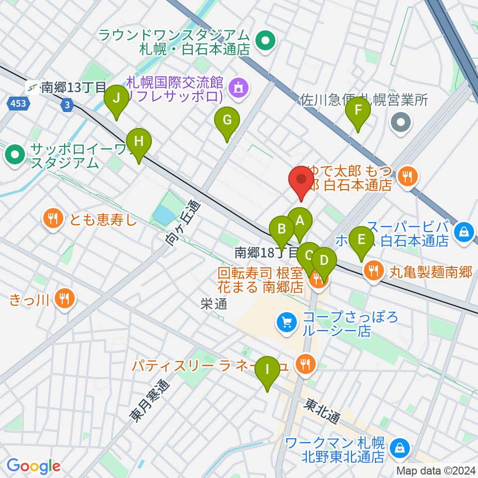 未来＆みきサークル周辺のコンビニエンスストア一覧地図