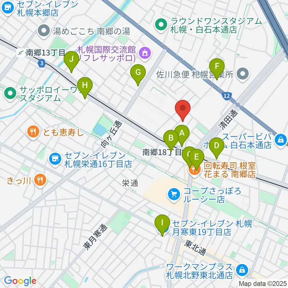未来＆みきサークル周辺のコンビニエンスストア一覧地図