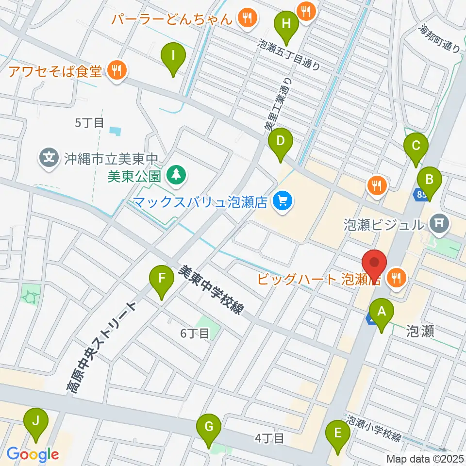 Yumeボーカル教室 沖縄/泡瀬校周辺のコンビニエンスストア一覧地図