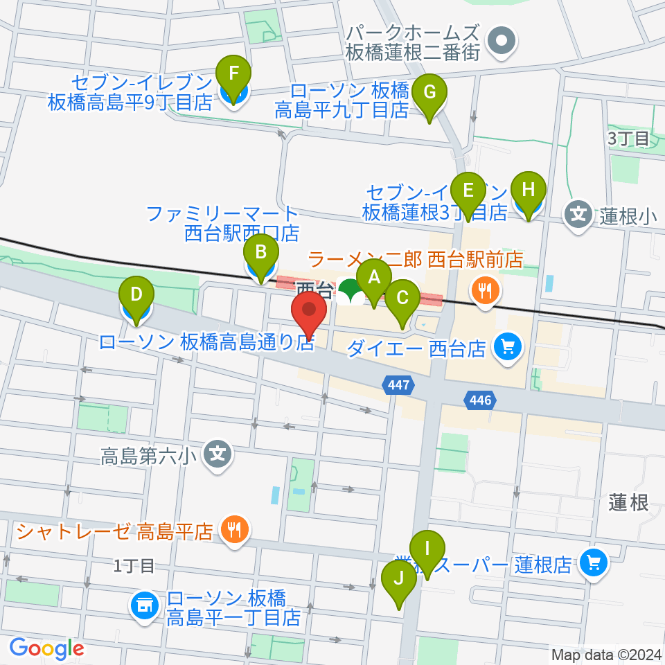 マツモトピアノサービス周辺のコンビニエンスストア一覧地図