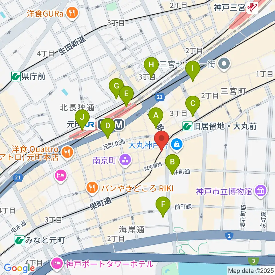 国際楽器周辺のコンビニエンスストア一覧地図