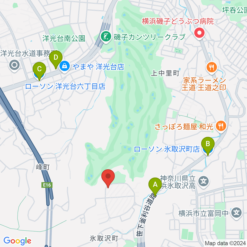 ながはら音楽教室周辺のコンビニエンスストア一覧地図