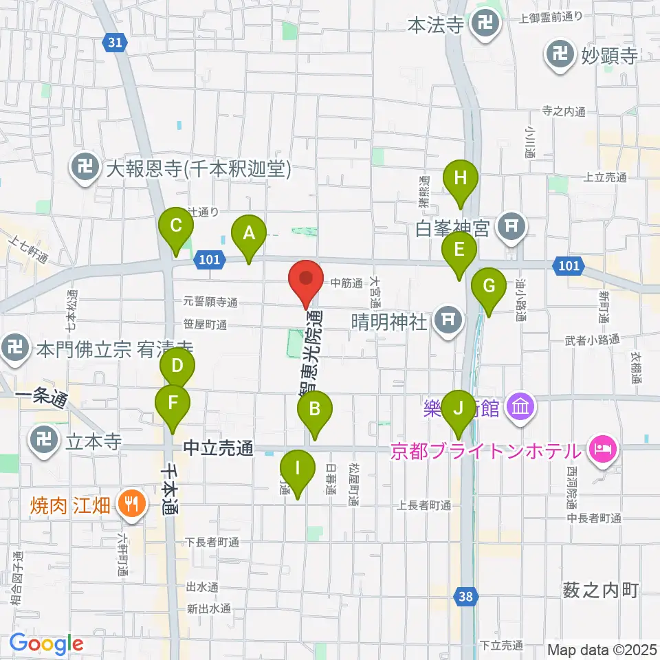 アサノ楽器周辺のコンビニエンスストア一覧地図