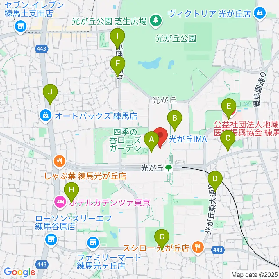 IMAホール周辺のコンビニエンスストア一覧地図