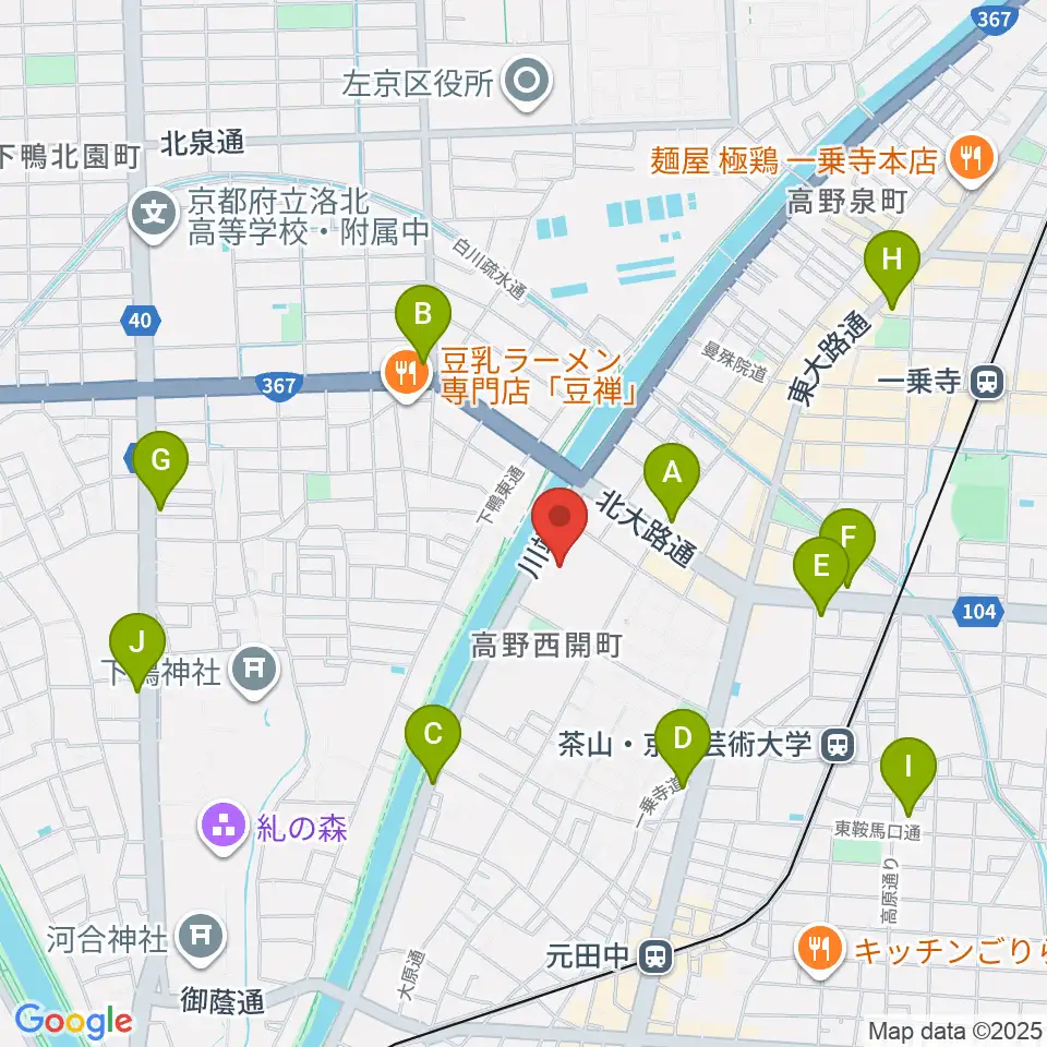 島村楽器 洛北阪急スクエア店周辺のコンビニエンスストア一覧地図
