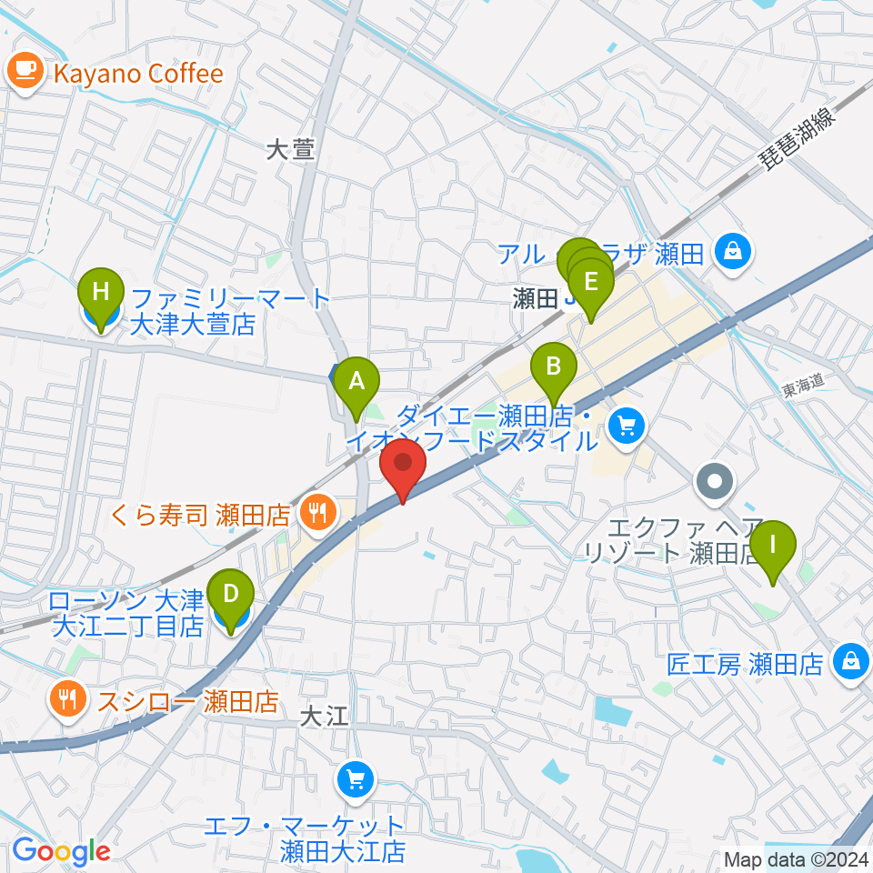 リッツ楽器周辺のコンビニエンスストア一覧地図