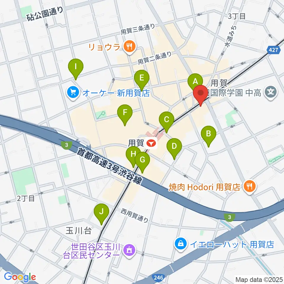 GGジャズレッスン周辺のコンビニエンスストア一覧地図