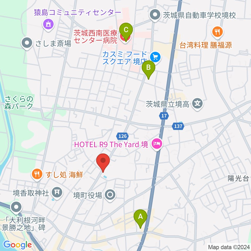 楽園堂周辺のコンビニエンスストア一覧地図