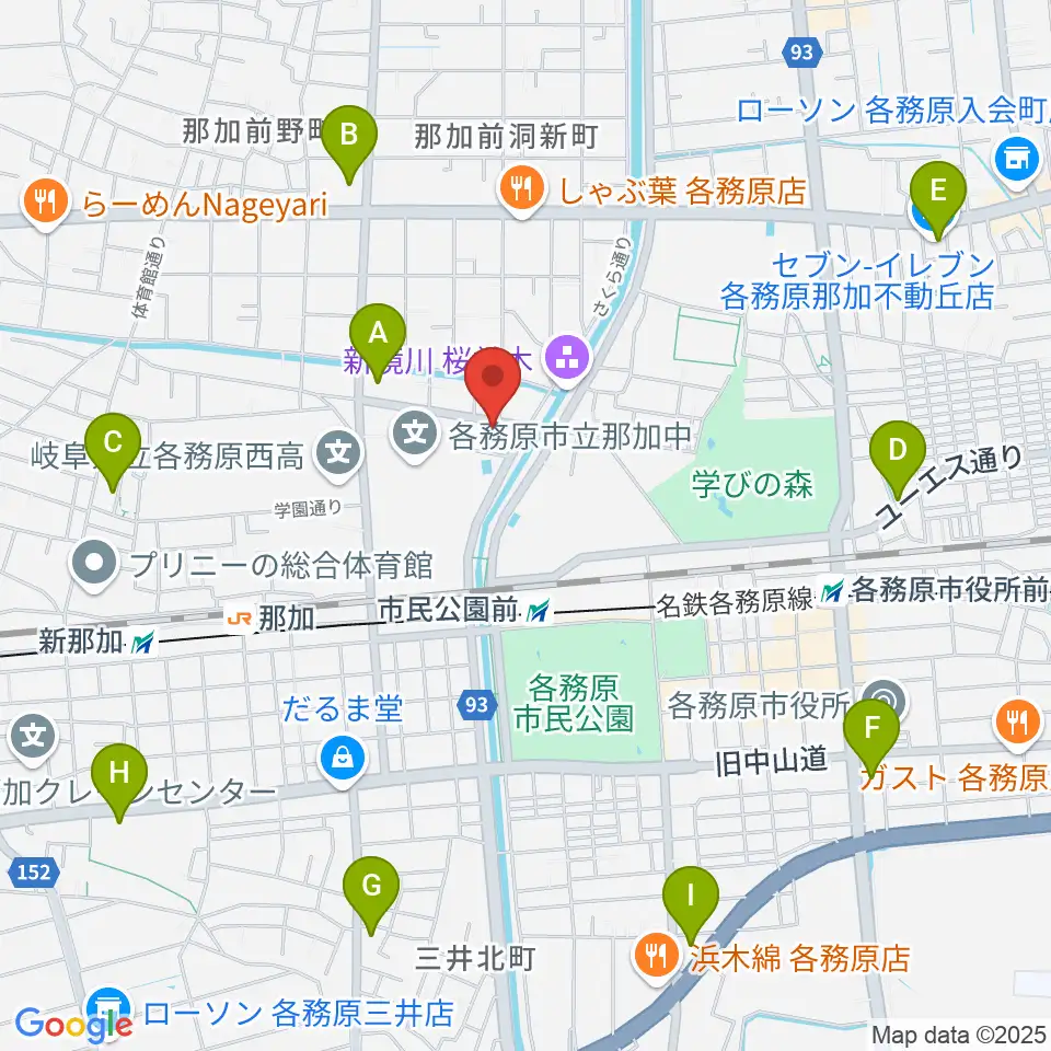 ウインドウエーブ 管楽器教室周辺のコンビニエンスストア一覧地図