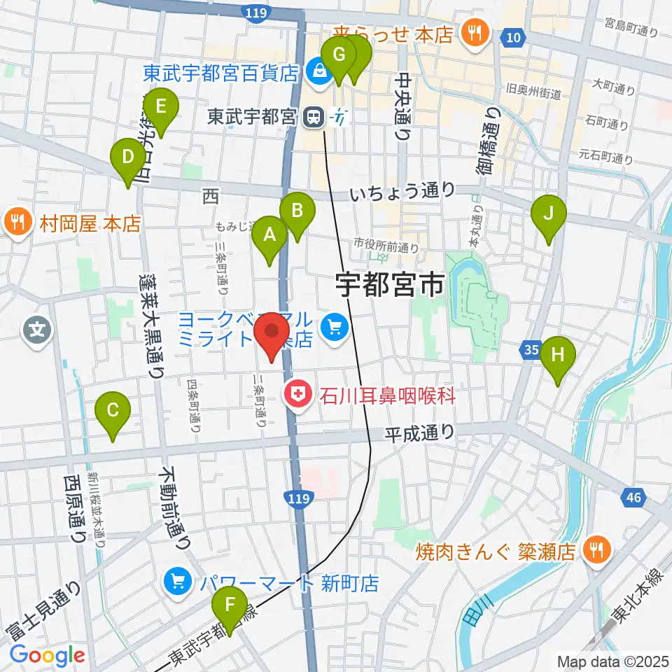 アプトホール周辺のコンビニエンスストア一覧地図