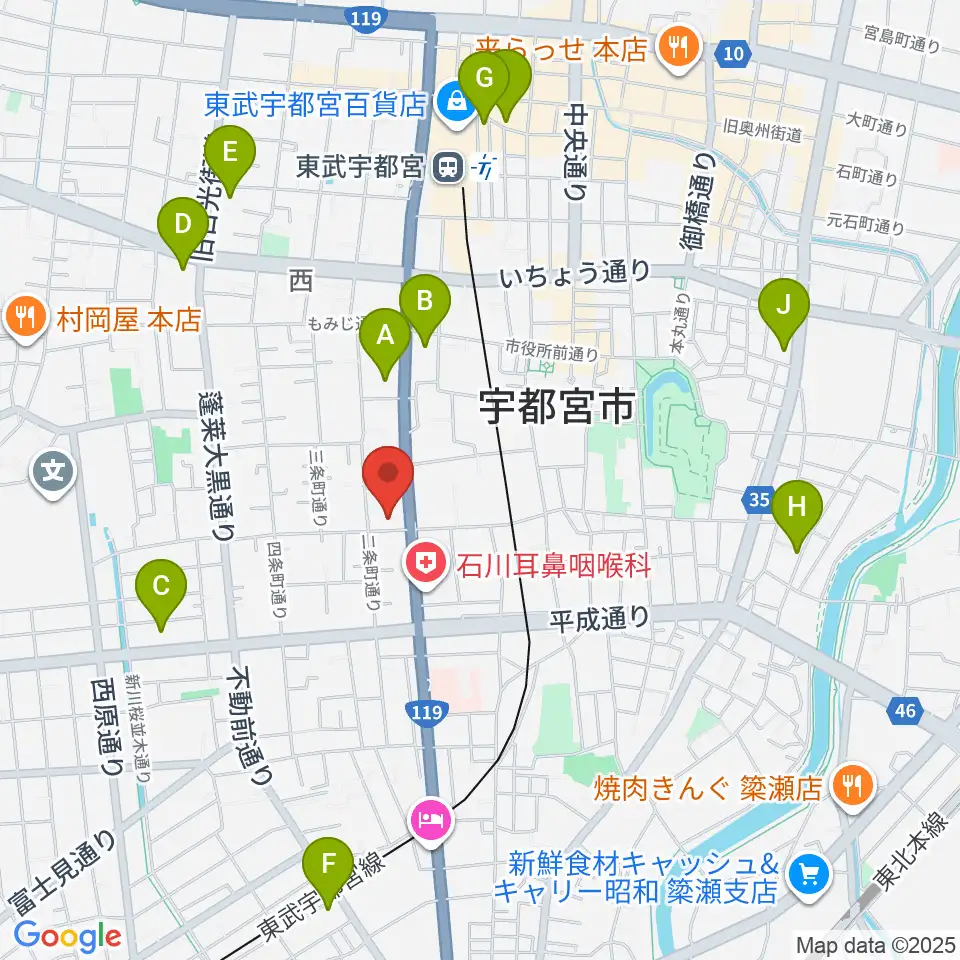 アプトホール周辺のコンビニエンスストア一覧地図