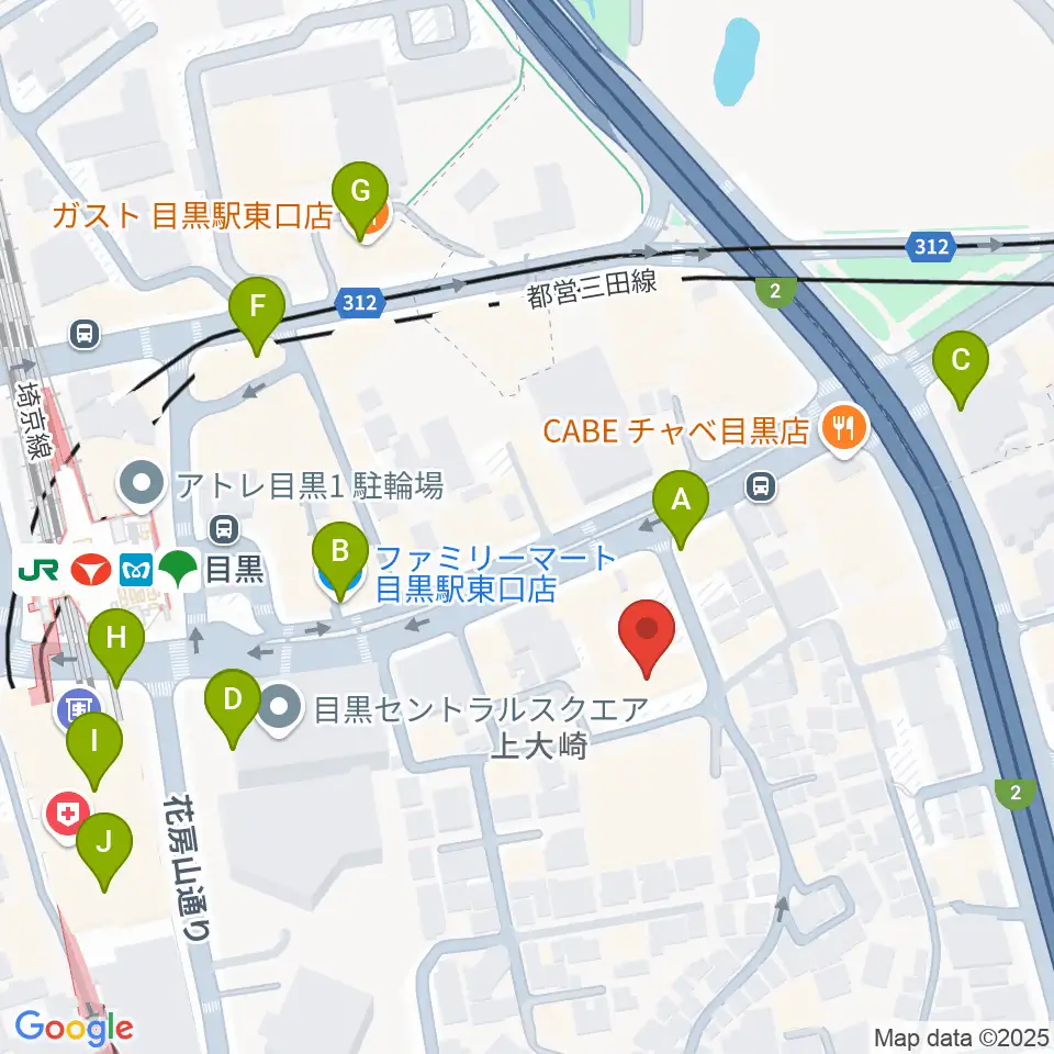 アスク音楽院 東京周辺のコンビニエンスストア一覧地図